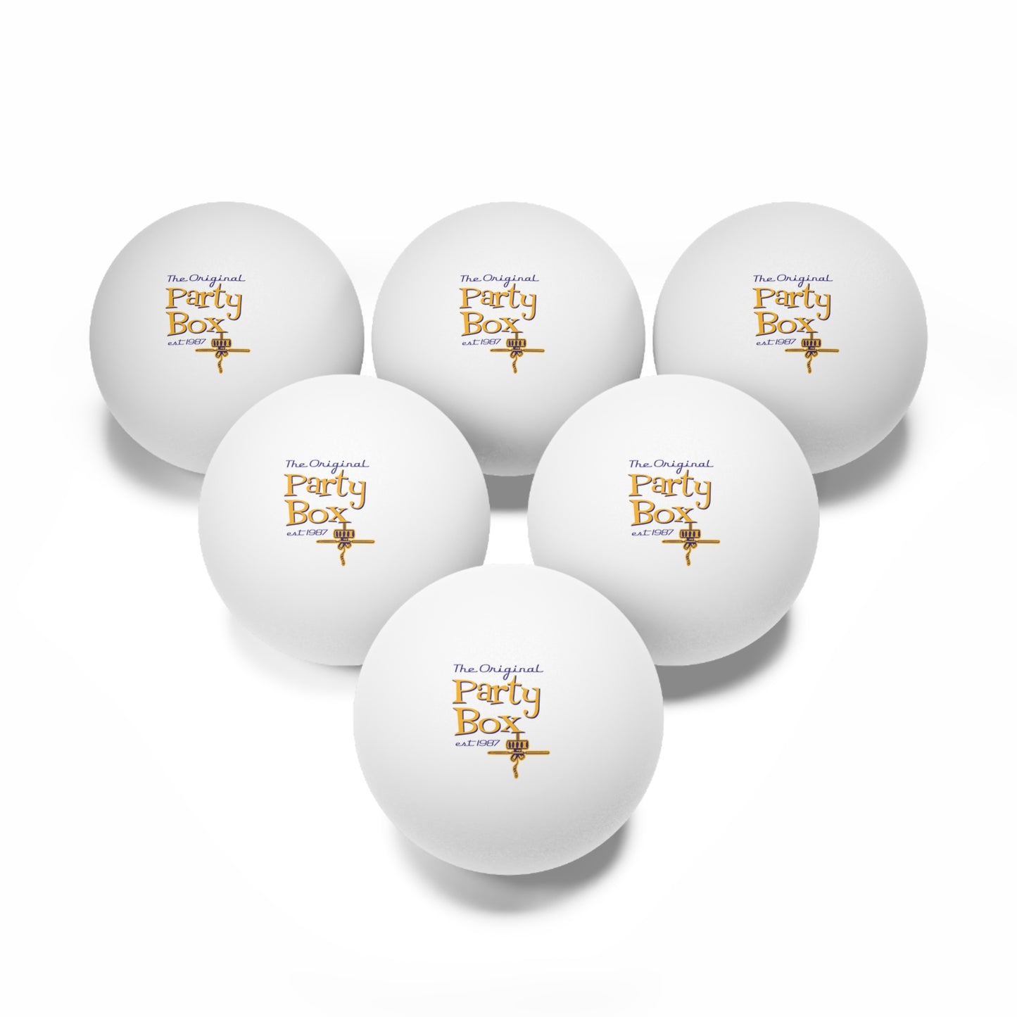 Party Ping Pong Balls, 6-Pack