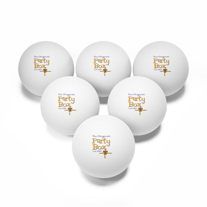 Party Ping Pong Balls, 6-Pack